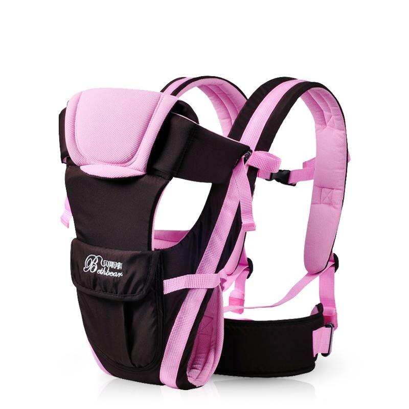 Beth Bear Ergonomische Draagzak 360 Porta Bebes Baby Sling Baby Rugzakken Mochila Bebe Baby kangoeroe Tas voor 2-30 maanden: Pink