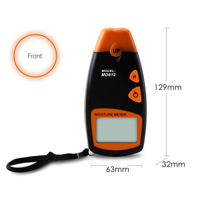 MD812 ABS Wood Moisture Tester Measuring Tool For Woodworking Wood Moisture Meter Digital Wood Moisture Detector