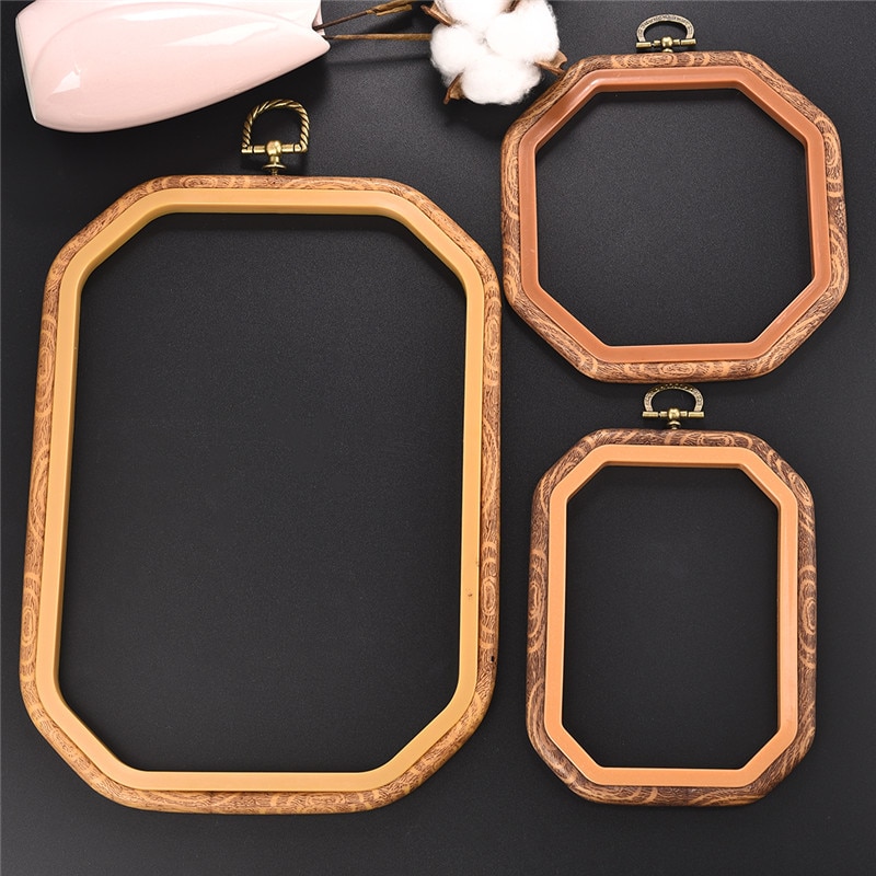 Plast retro färg diy sömnad broderi ring hoop verktyg broderi korsstygn ram ram ring rund båge hantverk