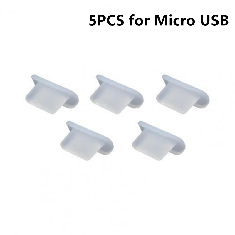 10Pcs Silicone Telefoon Stof Plug Poort Opladen Rubberen Pluggen Stofdicht Cover Cap Voor Iphone 13 12 Pro Max Samsung xiaomi Google Lg: 5 Clear for Android