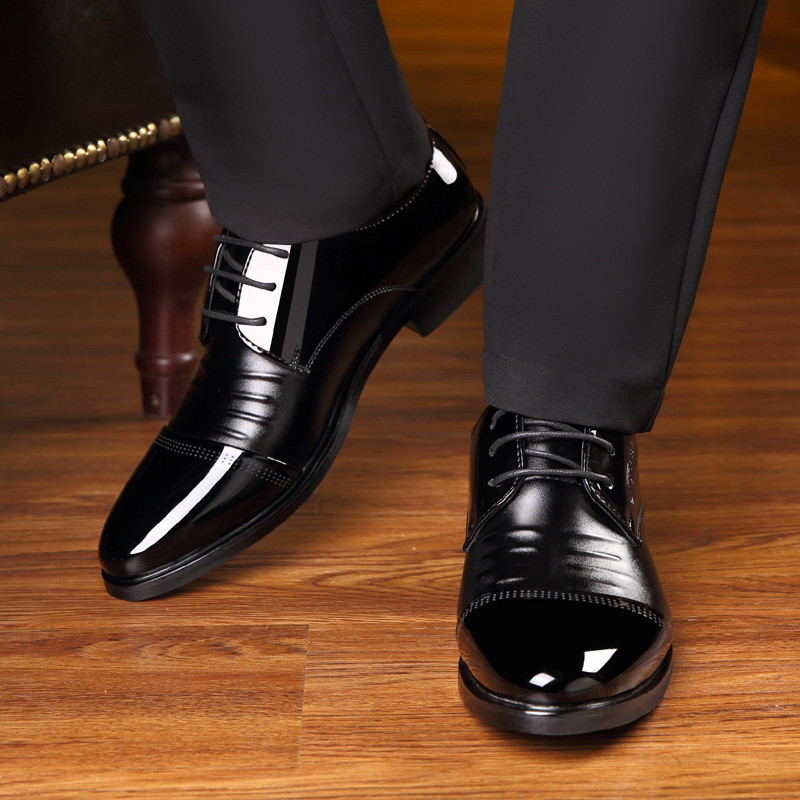 PLYX zapatos Oxford de piel para hombres zapatos Negro Azul británico hecho a mano cómodo vestido formal para hombres pisos con cordones Bullock