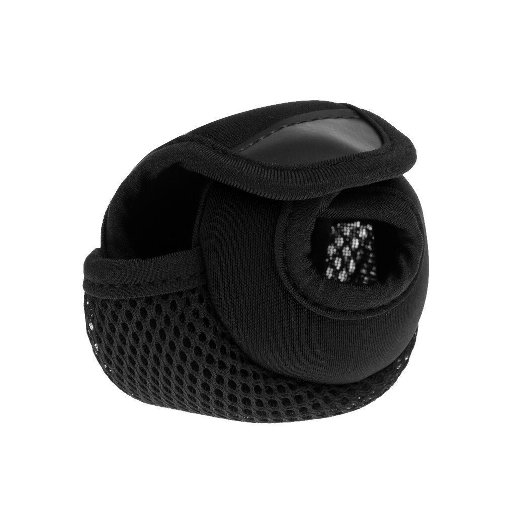 1x Baitcasting Reel Shield Covers Neoprene Reel Cover Pouch Wear-resistant: black