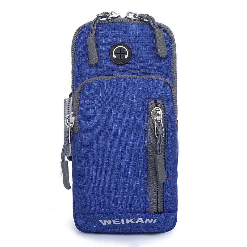 Waterproof Sports Mobile Phone Arm Bag Sweat Proof Running Cycling Cell Phone Pouch Case Fitness Gadget Holder Pocket: For 5.5 to 6.5 Inch / Blue