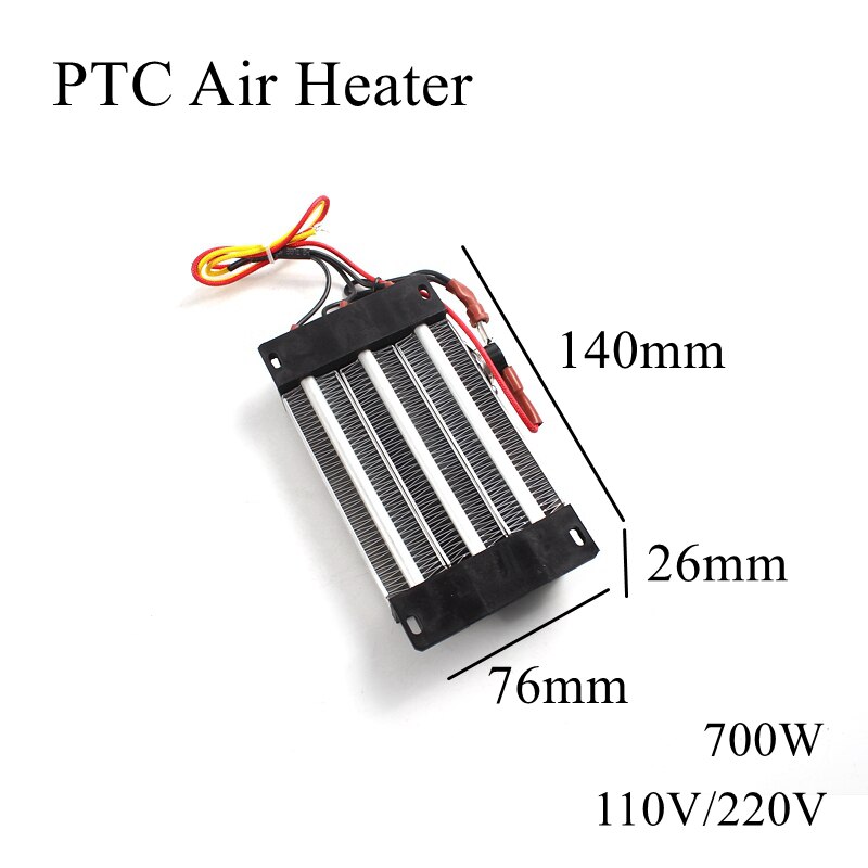 12V 24V 36V 48V 72V 110V 220V PTC Heater Ceramic Thermistor Air Heating Mini Outdoor Heaters Induction Aquarium Car Film Plate: 140x76x26mm