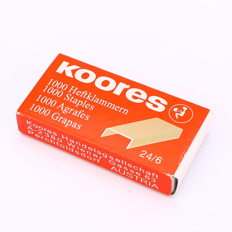 1000pcs/Box 24/6 Staples For Desktop Stapler Metal Staples For Office School Supplies Stationery Book Staples Stitching Needle