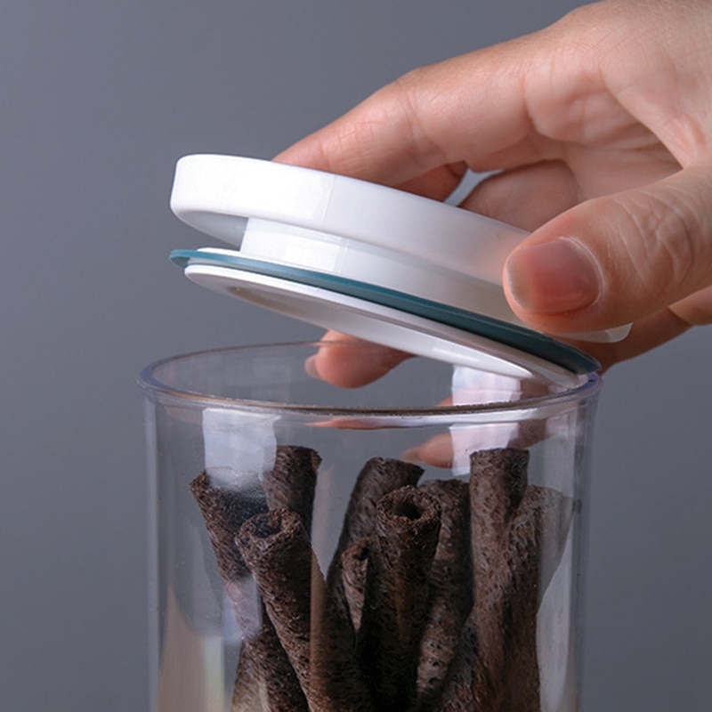 Snoeppot voor specerijen glazen transparante container glazen potten met deksels koekjestrommel keukenpotten en deksels