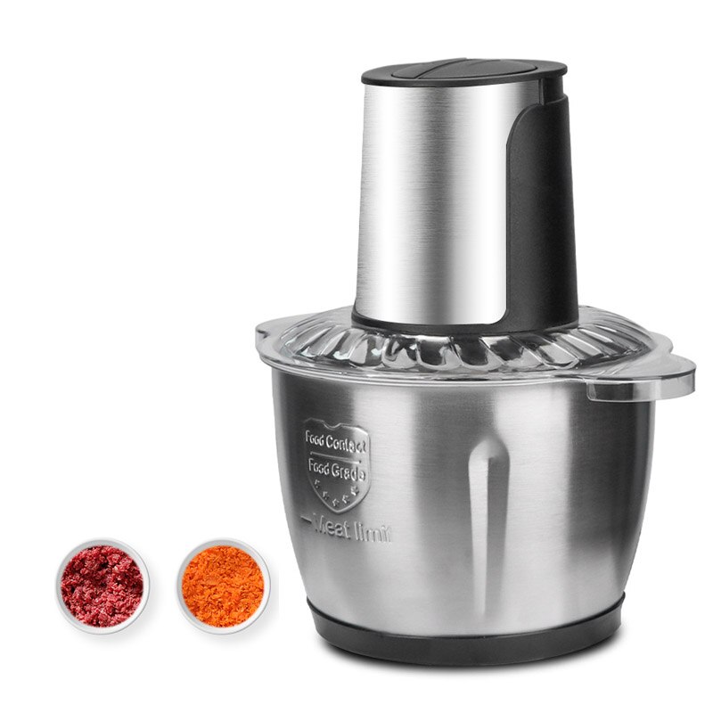 Electric Food Chopper 3L Stainless Steel Meat Grinder Mincer Machine Blender Mixer Kitchen Appliances