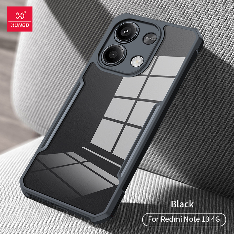 Xundd-funda Xiaomi Redmi Note 13 Pro Plus transparente a prueba de golpes para Xiaomi Redmi Note13 4G Note13 Pro+ 5G: Transparente
