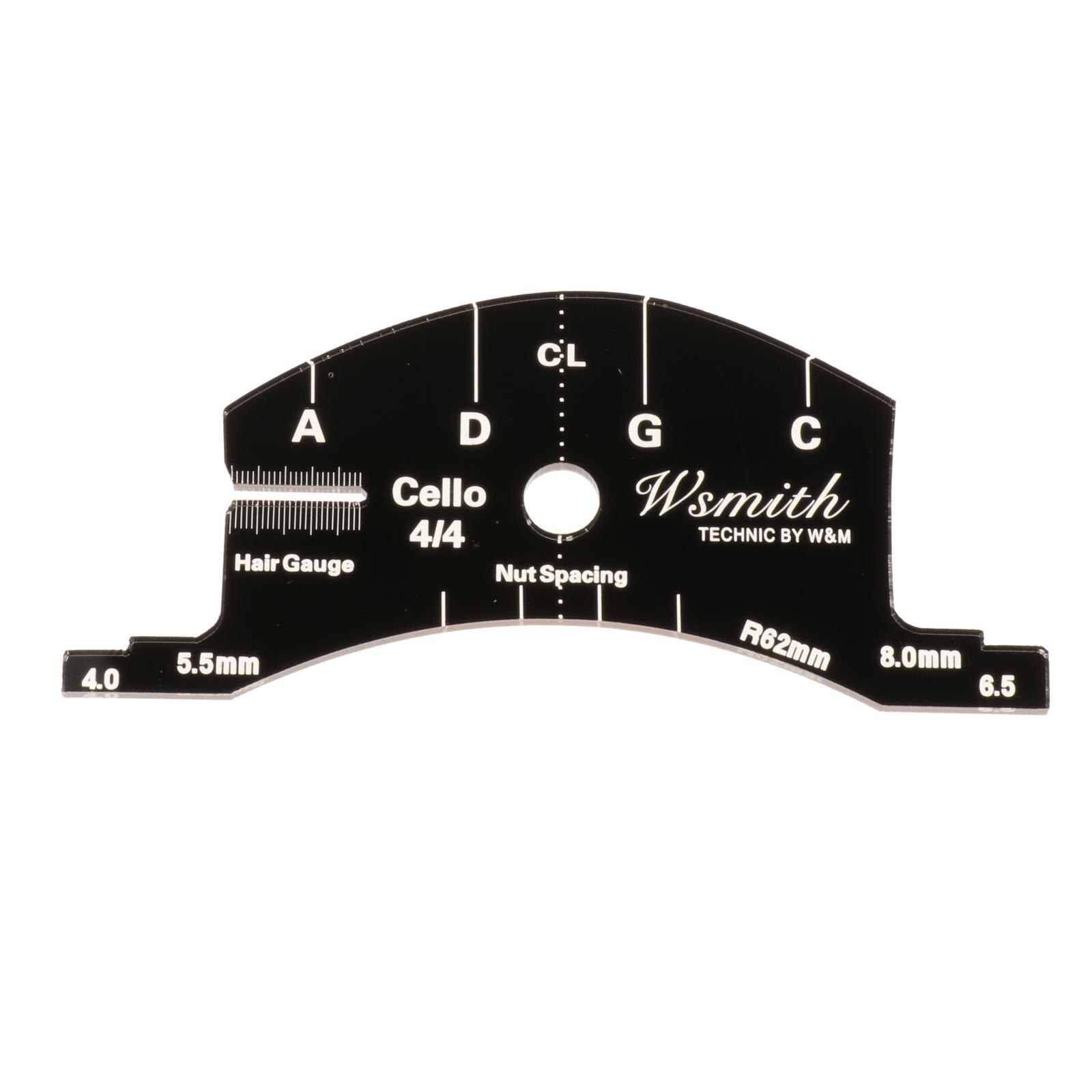 1/2 3/4 4/4 Size Violin Bridge Template Reference Tool for Cello Viola Violin: 4-4 Cello