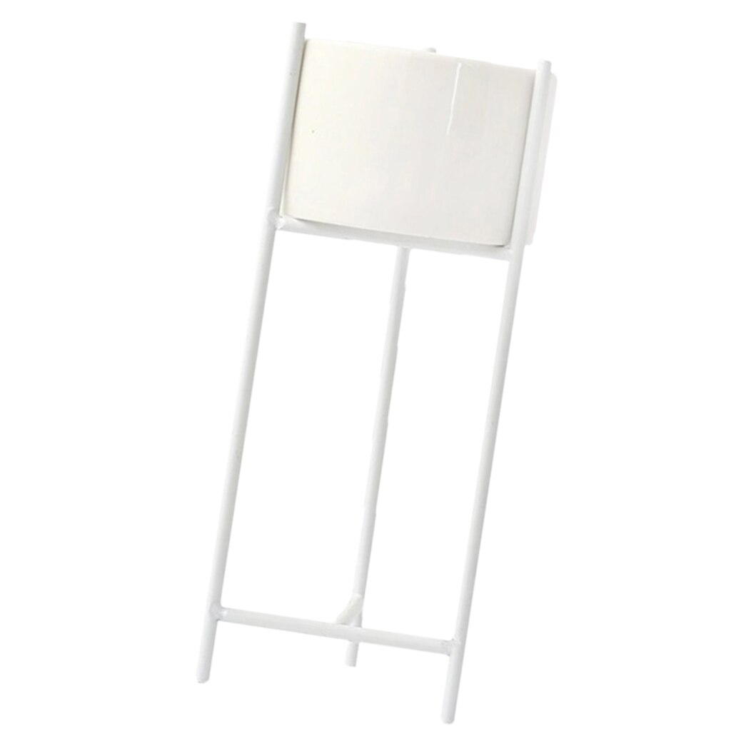 Succulents Flower Pot Iron Art Flower Pot Simple Hydroponics Soil Planting Container Ceramic Planter with Iron Stand: White-S as describe