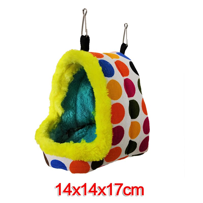 Warm Vogel Papegaai Nest Zachte Pluche Huisdier Vogel Hangmat Papegaai Hamster Chinchilla Eekhoorn Opknoping Cave Tent Huisdier Slapen Nest Huis: M