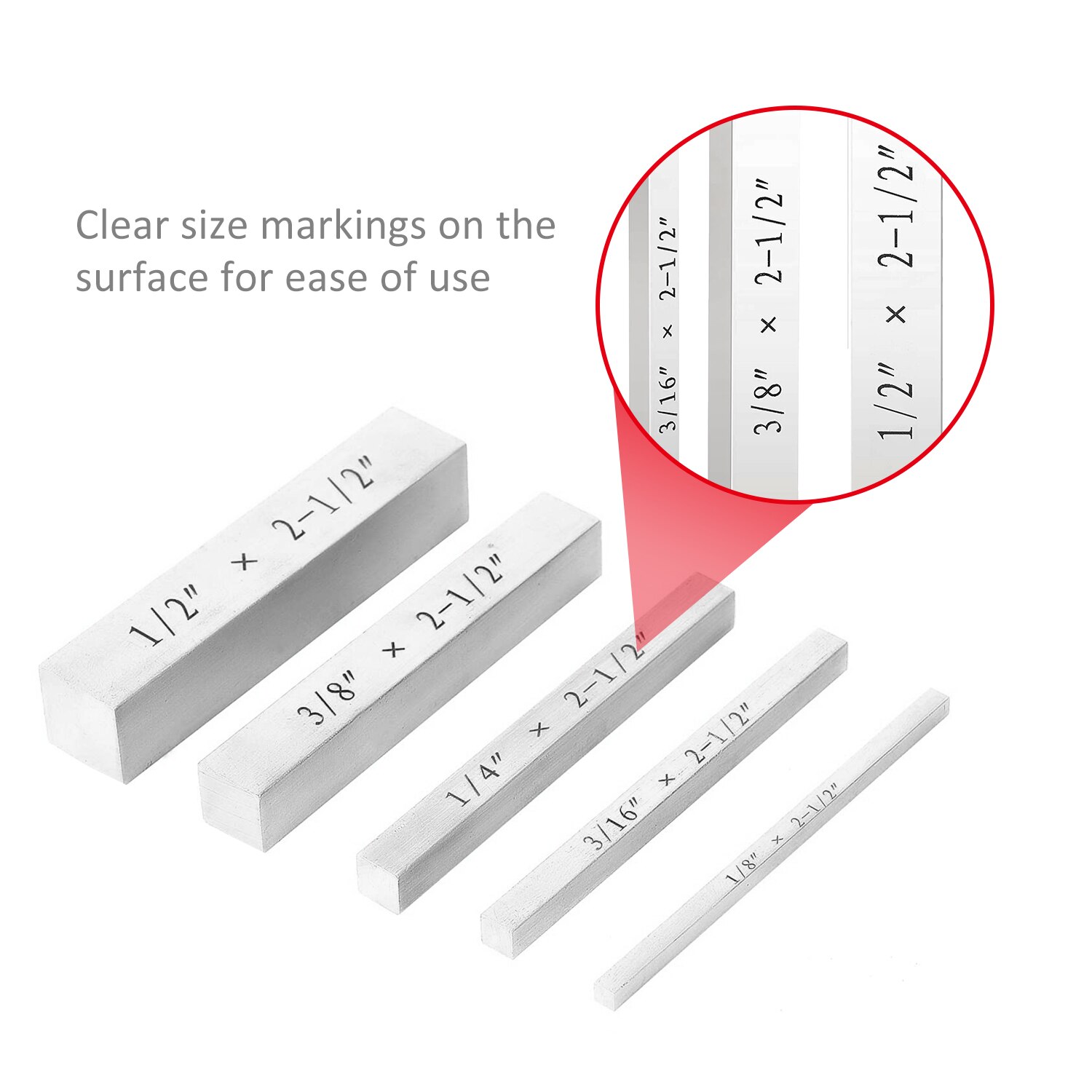 Set-Up Blocks Set 5pcs Gauge Blocks with Engraved Markings Machinist Tool Woodworking Tool for Precise Height Distance Setup