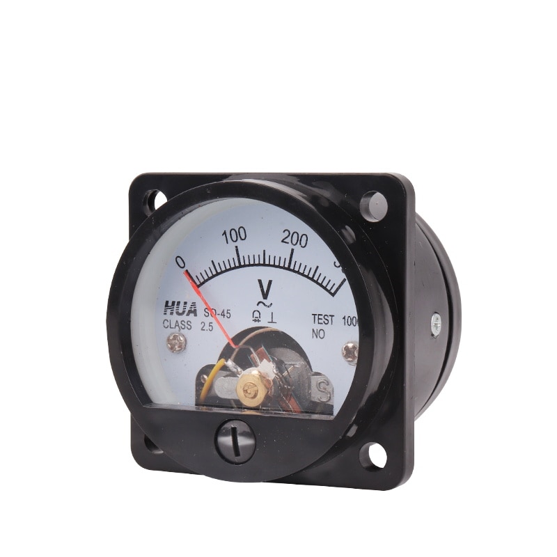 Dus-45 Ac Analoge Voltmeter 5V 10V 15V 20V 30V 50V 100V 150V 200V 250V 300V 400V 450V 500V 600V Voltage Meter