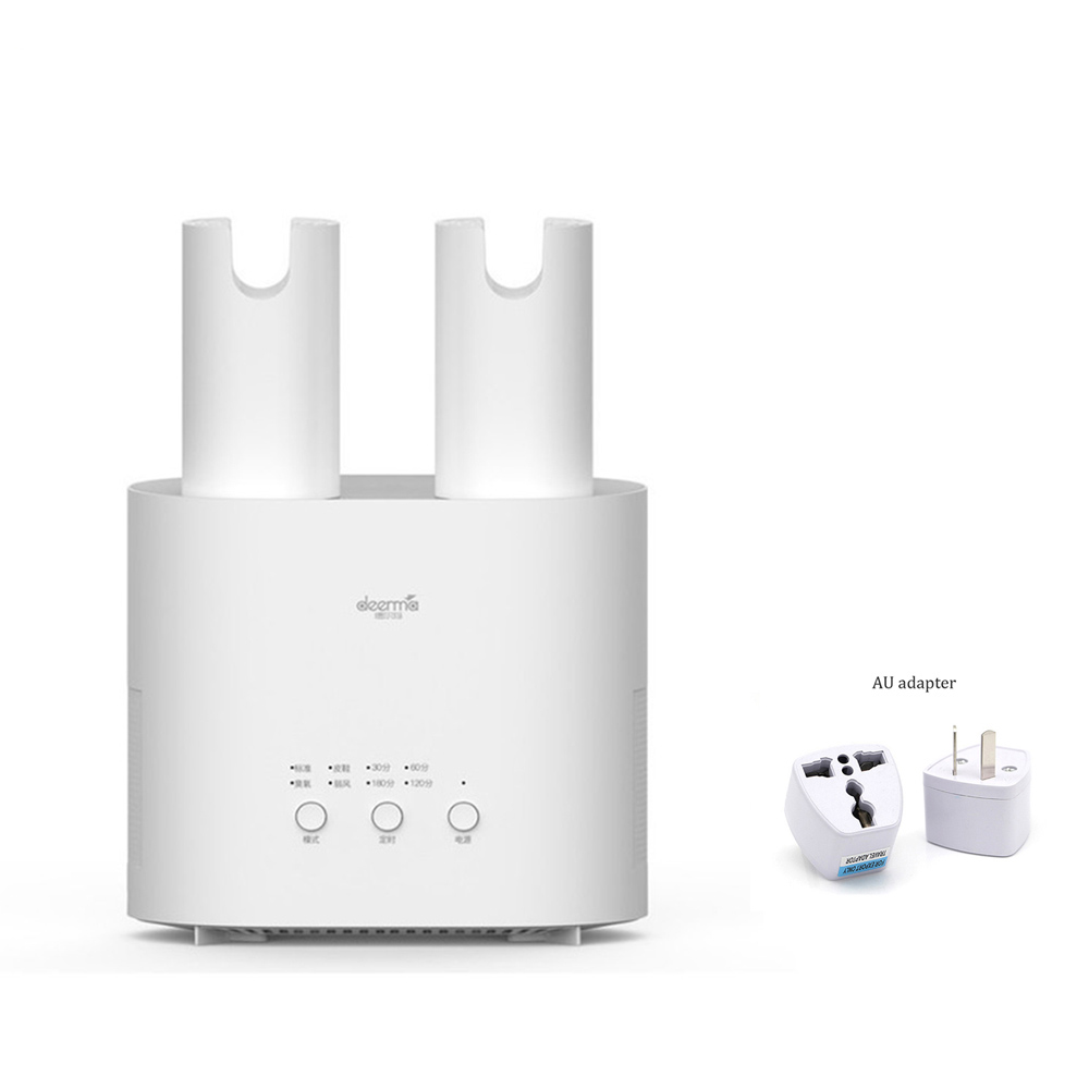 Original Xiaomi Deerma HX10 Intelligent Multi-Function Retractable Shoe Dryer Multi-effect Sterilization U-shape Air Out: Add AU Adapter