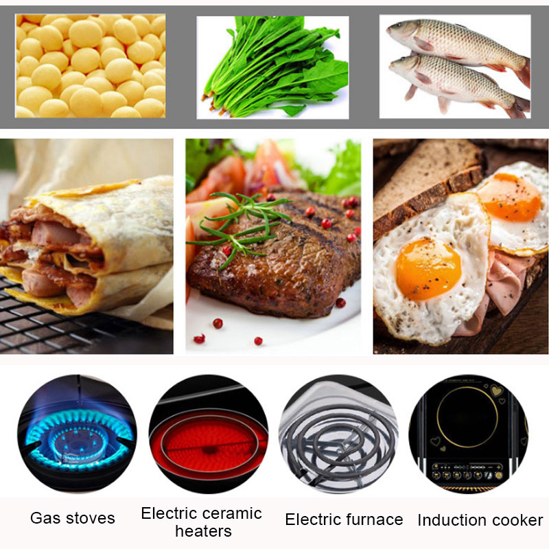 30cm Kitchen Griddle Pan Non-stick Grill Pans Cast Iron Omelet Crepe Pan Round Cookware For Induction And Gas Stove Kitchen