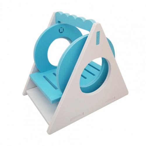 Juguete seguro para hámster, jaula para hámster enano, de corte suave, mano de obra fina, compacto, Multicolor, columpio, accesorios: Blue