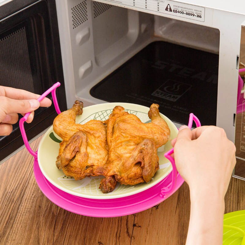Bandeja térmica multifunción, estante de plástico para utensilios de cocina, microondas, horno, utensilios de cocina