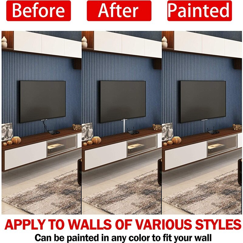 Cable Concealer, Cord Cover Raceway Kit, Wire Cover for Mount TV, Cable Hider Channel for Home Office