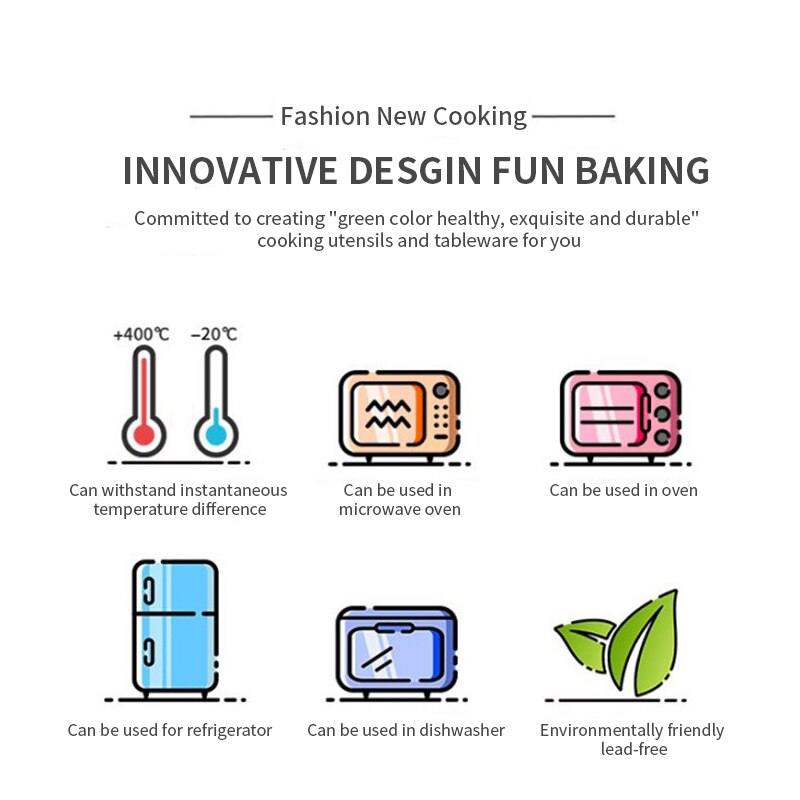 GF Glass Baking Dish Oven Glass Pan for Cooking Casserole Dish Rectangular Baking Pan Glass Bakeware,Microwave Dishwasher Safe