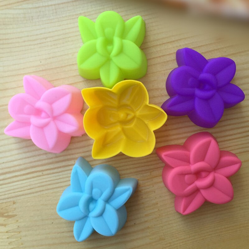 Silicone Baking Mold kitchen Tool Mould 5cm Orchid Horse Split Cup Cake Mold Orchid Baking Mold Cute Utensils Home Kitchen