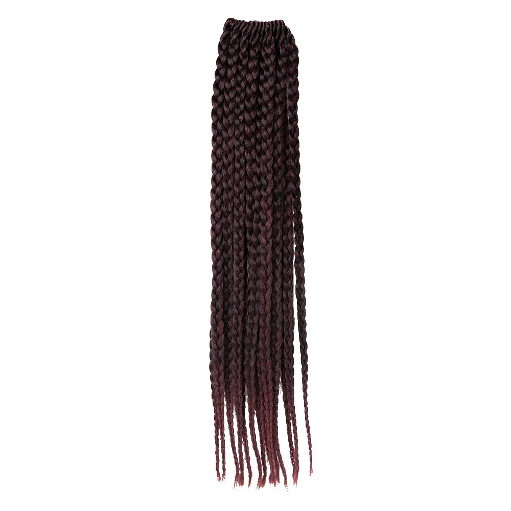 Tresses synthétiques au Crochet ombré rose arc-en-ciel, cheveux longs pour tresses africaines