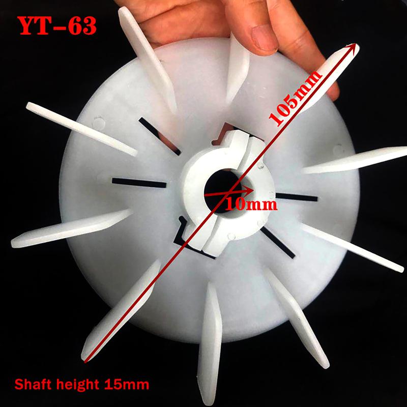 Plastic Motor Fan Blade Adjustable Motor Cooling Fan Impeller Motor Fan Vane High Temperature For Hydraulic Motor Accessories: black