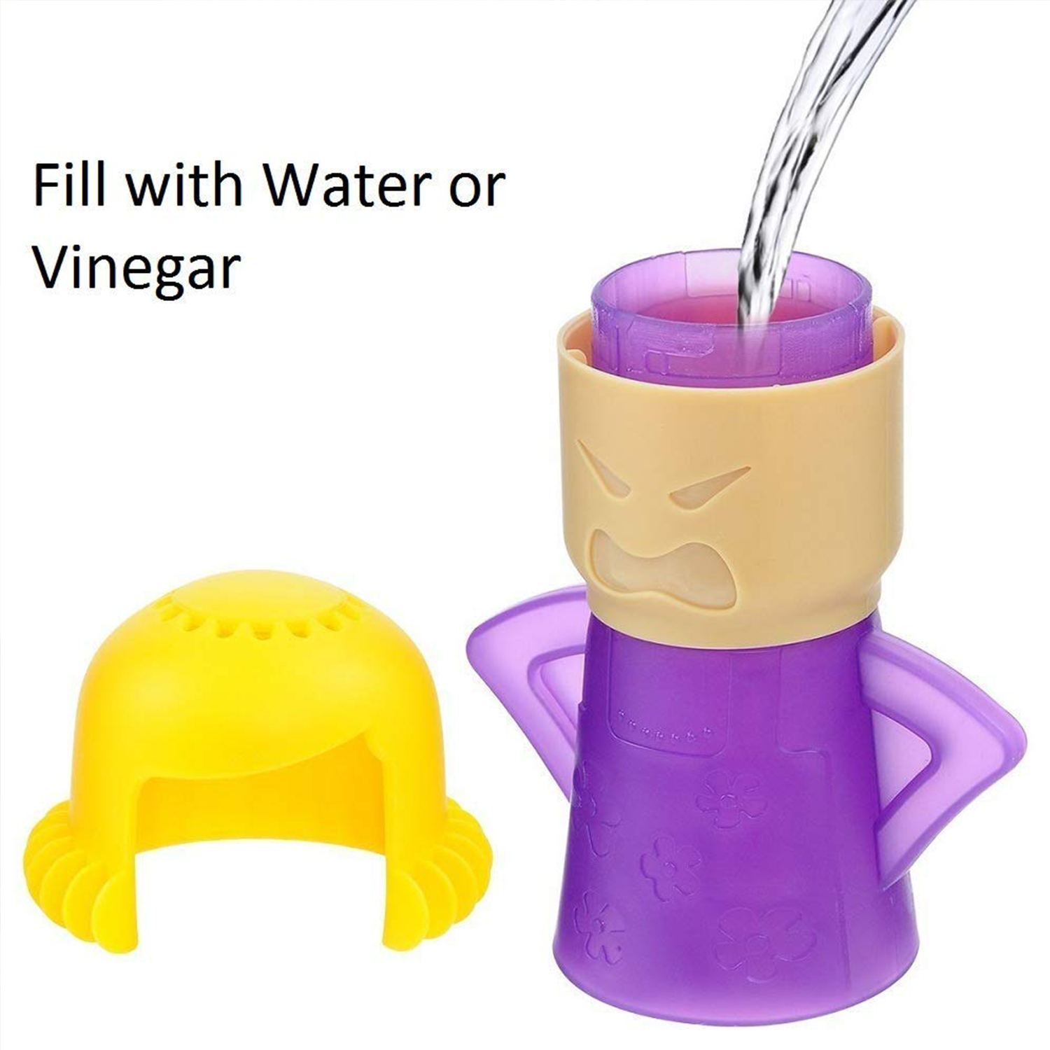Dampfreiniger für Mikrowellenherde und Desinfiziert die Dampfreinigung mit Essig und Wasser für die Reinigung von Kühlschränken in der Küche