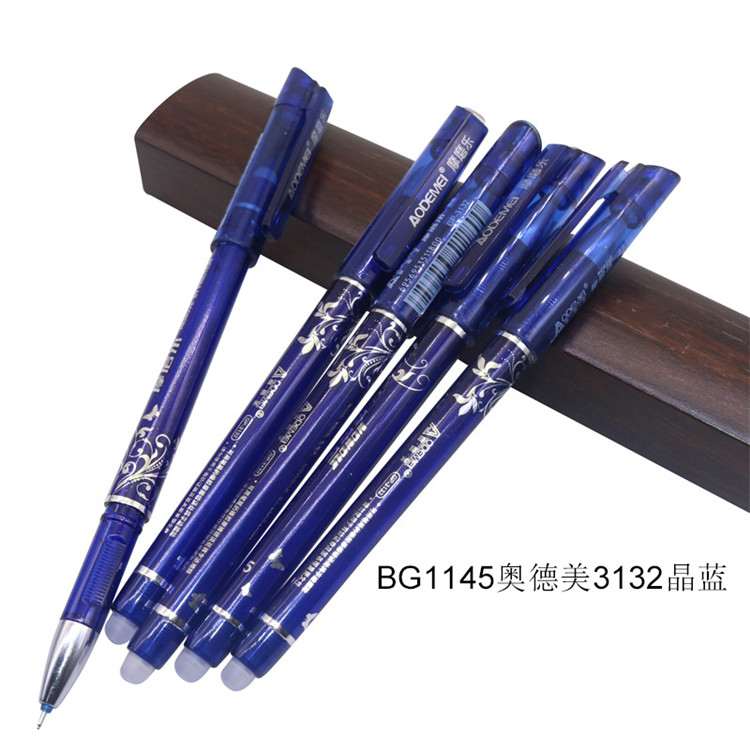 12 Pcs Magic Pen Erasable Gel Pen 0.5mm Tip Blue Refill Student Stationery Writing Pen: 12 pens BG1145