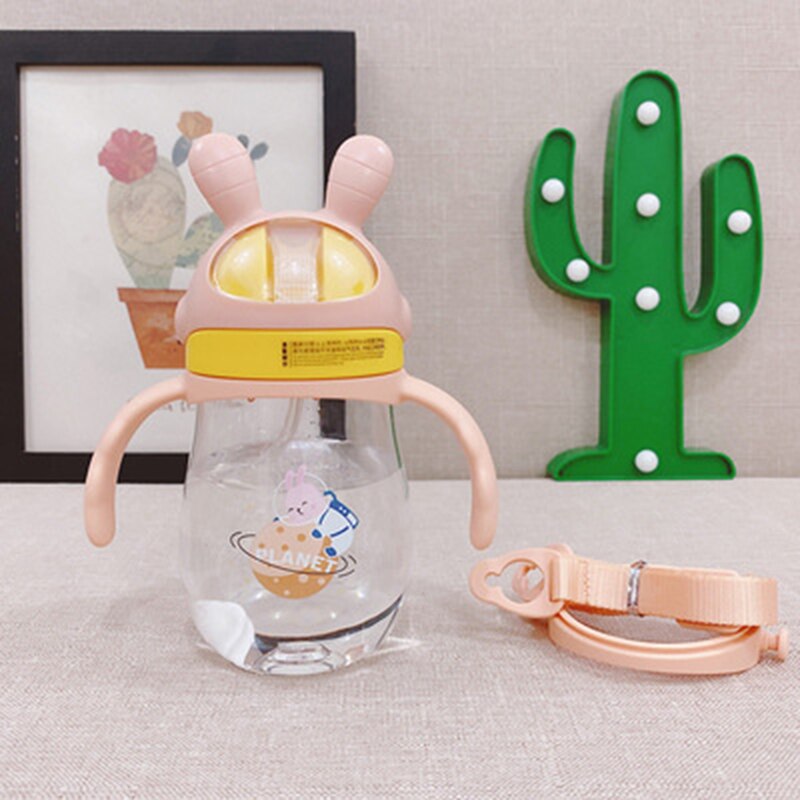 Baby drinkgerei klein dier baby leren drinken beker kinderen fles rietje bekers anti-verstikking waterkoker leren drinken beker fles
