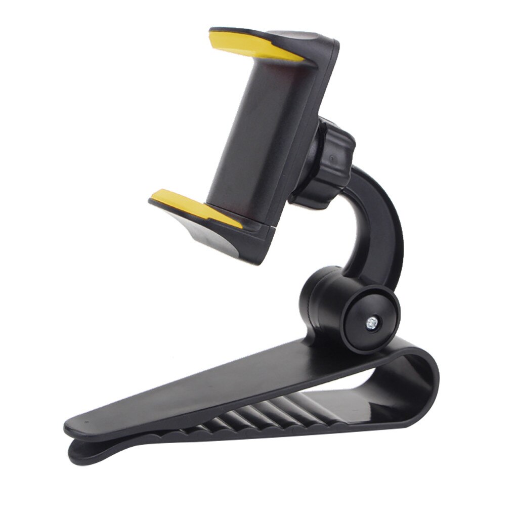 Parasol para coche con Clip, soporte para teléfono móvil con GPS, soporte giratorio de 360 ° para teléfono, Clip para salida de aire de coche, montaje # N: C