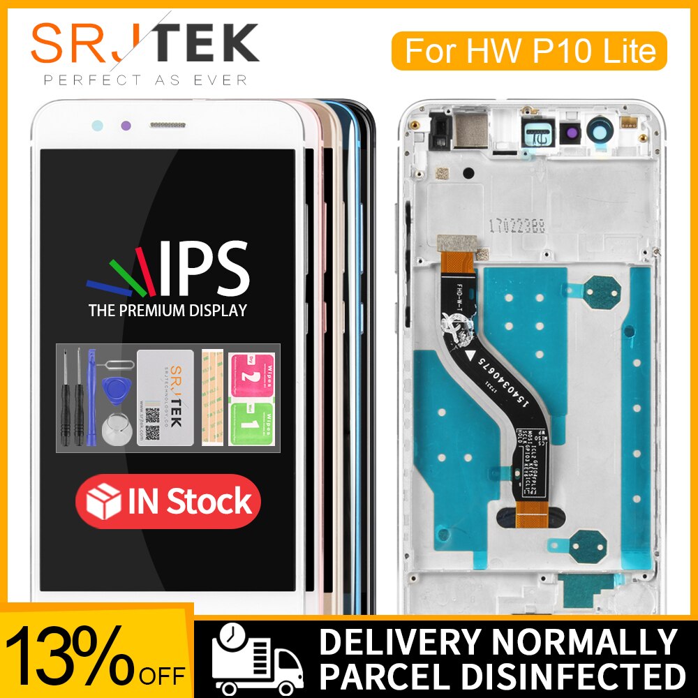 5.2 "ORIGINALE Per HUAWEI P10 Lite LCD Display Touch con Telaio di Montaggio per P10 Lite Schermo LCD WAS-LX1 WAS-LX1A WAS-LX2 WAS-LX3