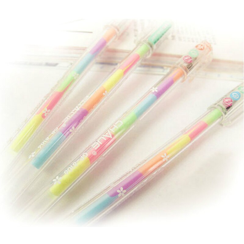 6 In 1 1pcs Giallo Penna Gouache Penna Della Giochi Di Disegno Libro Da Colorare Libro Libro di Doodle Penna Pittura Tavolo da disegno Per Bambini Giocattoli Di Compleanno regalo