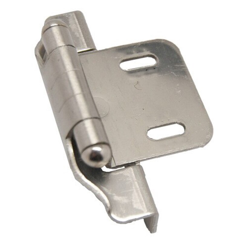 2pcs Probrico Self Close Kitchen Cabinet Hinges Antique Bronze Partial Wrap 1/4-Inch Overlay Cupboard Door Hinges for Furniture