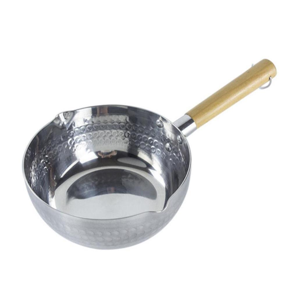 Sartén antiadherente japonesa para Fideos, accesorios de cocina, olla de leche, olla de aluminio con mango de madera, vajilla, herramientas de cocina casera