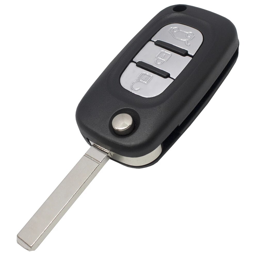 XNRKEY – coque de clé télécommande pliable, 2/3 boutons, pour Renault Clio Scenic Megane III Vivaro Movano, contrôleur de la circulation, Kangoo: 3Button VA2 Blade
