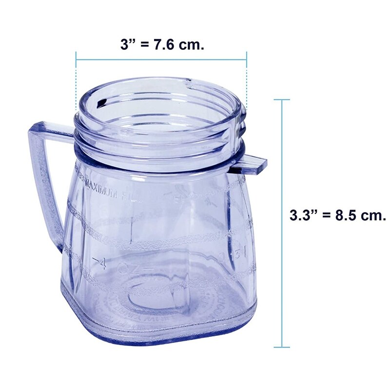Vervangende Onderdelen Voor Oster Izer Meest Blender Accessoires Compatibel Met 1 Kopje Mini Plastic Pot