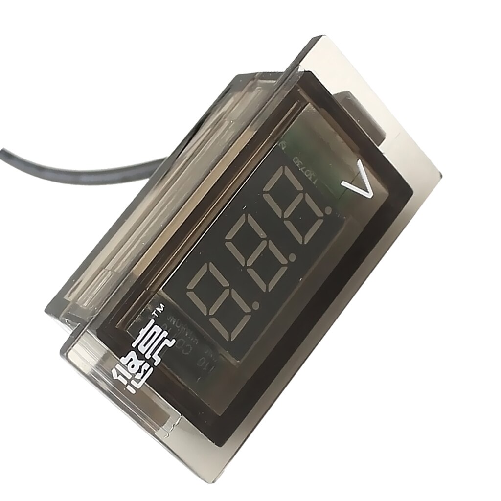 Mini Groene Led Digitale Voltage Meter Voltmeter Panel Dc 12 Tot 24V Waterdicht