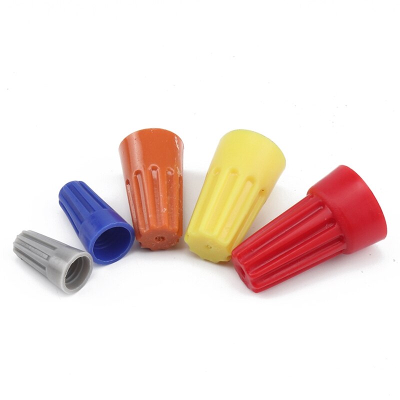 320 PCS Twist-On Wire Connector Assortment-Yellow+Red+Blue+Gray Easy Twist-On Ribbed Cap