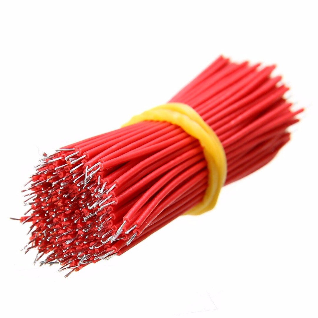 400pcs Breadboard Jumper Cable Wire Set Tin-Plated 6cm Length Black and Red For Arduino
