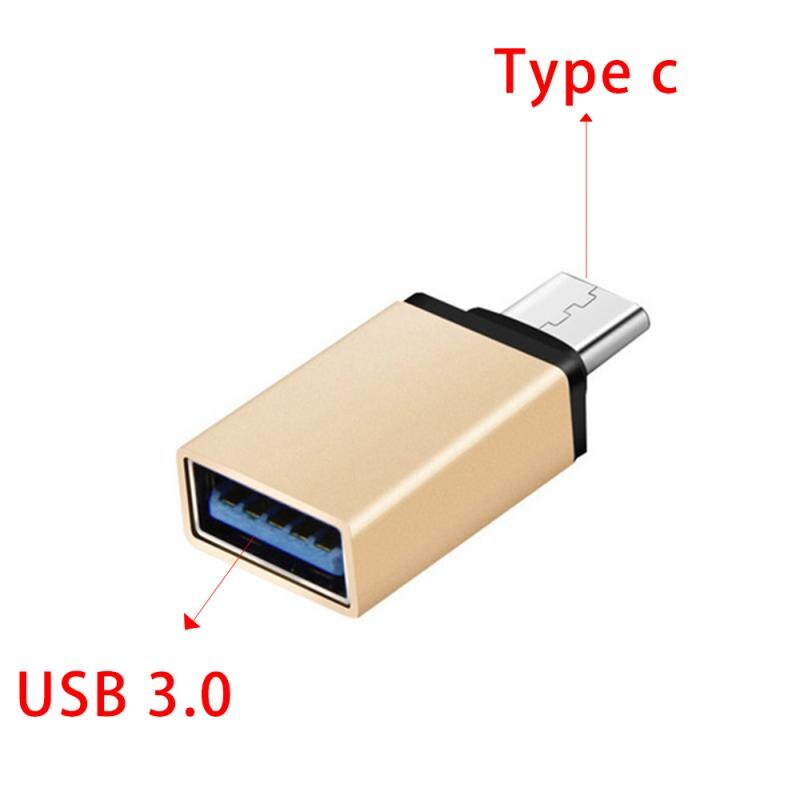 1 st usb typ c hane till usb  a 3.0 hona adapter konvertera kontakt premium aluminium för macbook pro för laptop: 2
