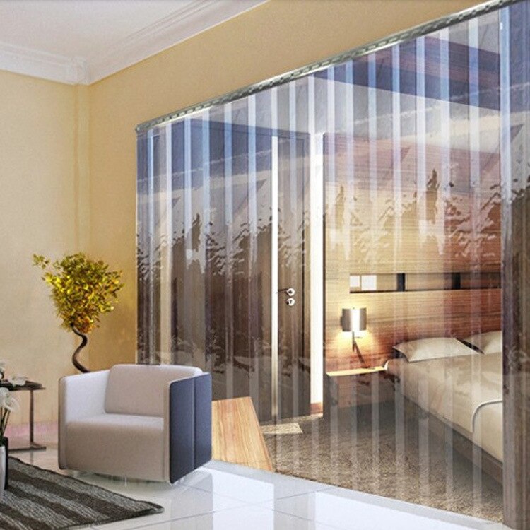 Winddicht Deur Gordijn Voorkomen Verwarming Lekkage Pvc Transparante Airconditioning Zachte Gordijn Opknoping Gordijnen Scherm Deur