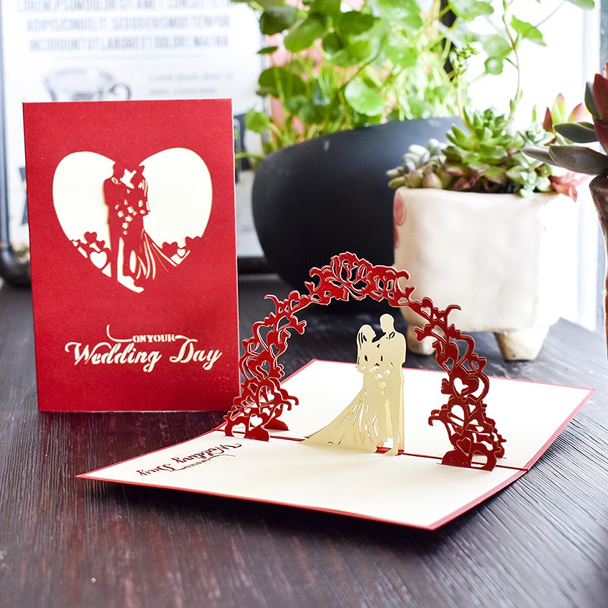 3D Wedding Invitations Greeting Cards Love Romantic Wedding Invitations Greeting Cards