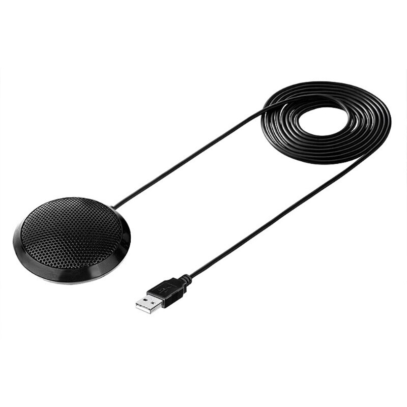 Micrófono USB para reuniones de negocios, PC, portátil, escritorio, Mac y Mac book, mesa portátil para chatear en línea