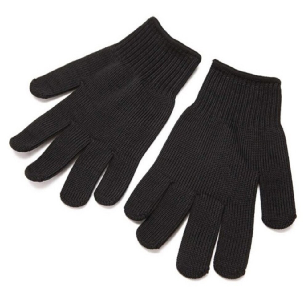 1 Paar Snijbestendige Handschoenen Staaldraad Handschoenen Veiligheid Anti Snijden Slijtvaste Keuken Werken Tuin Veilig Handschoenen Zwart