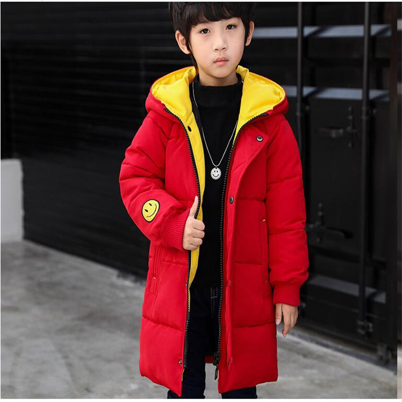Boys thicker coat coat winter long down pants in the large children's children's cotton jacket children's clothing