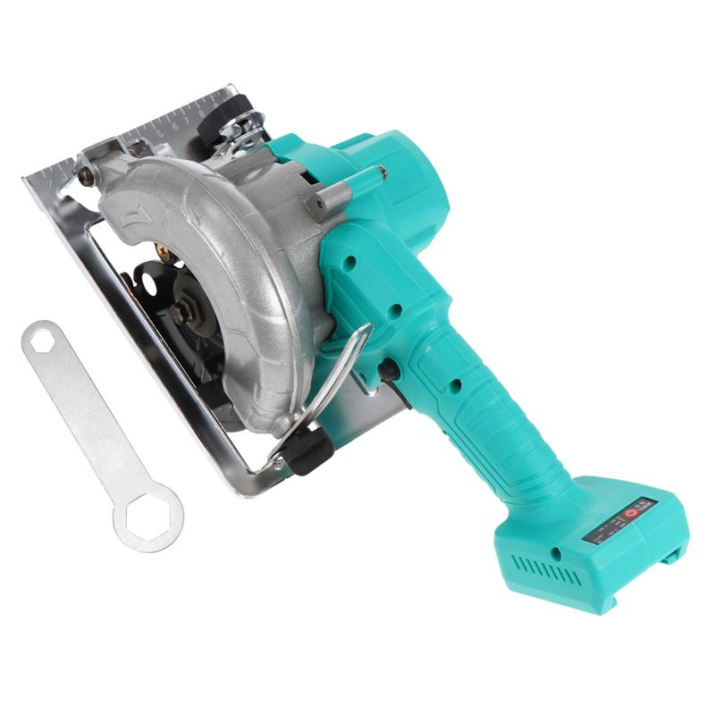 Mini Scie Circulaire Sans Fil 21V 10800 RPM – 125 Mm, 2 Batteries 3.0Ah, Guide Et Butée, Coupe Bois, PVC, Plastique Jusqu'à 45 Mm (0°-45°)