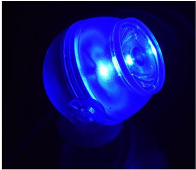 Mini Decorative Aquarium Led Lighting Waterproof Submersible Fish Tank LED Light Spotlight Lamp Aquarium Background: Blue