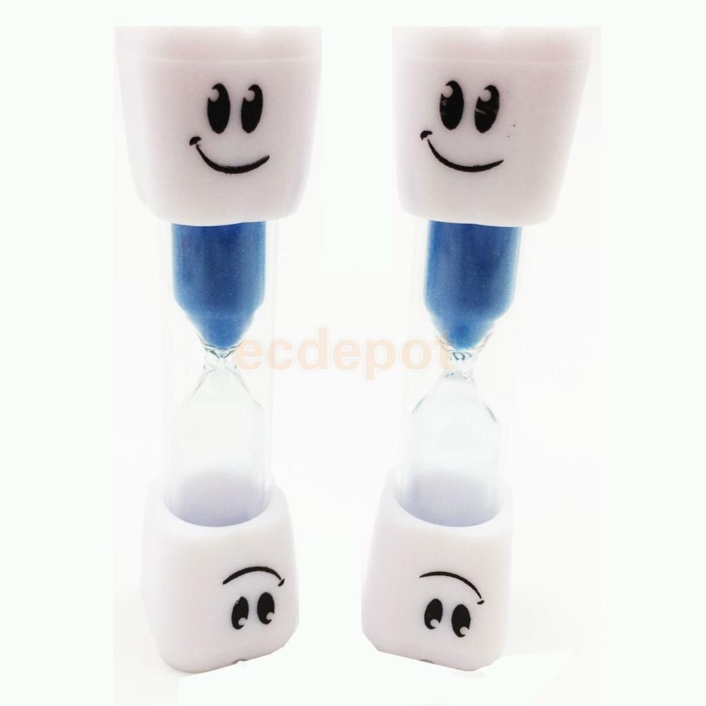 MagiDeal Glass Sand Toothbrush Timer Hourglass Kids Lovely Smile Sand Clock Timer 3 Minutes Xmas: Blue