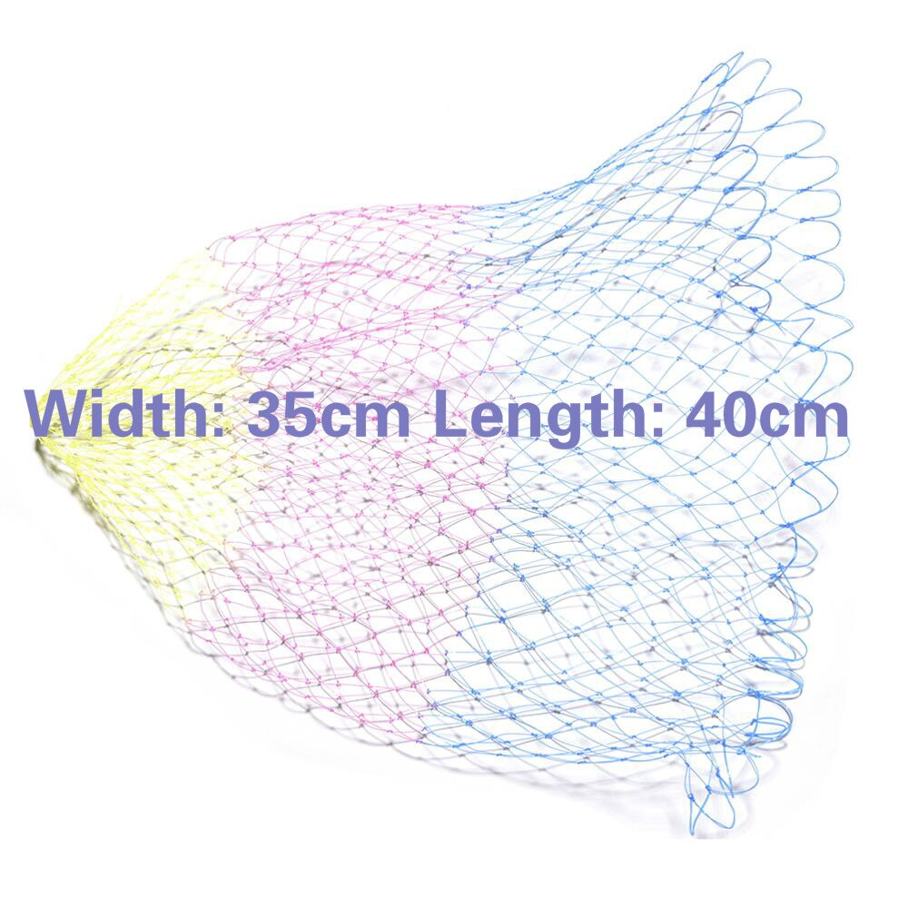 Nylon Fishing Nets Collapsible Fishing Tools Rhombus Mesh Hole Depth Folding Nylon Landing Dip Net 2 Sizes Fishing Carp Net: A Random Color