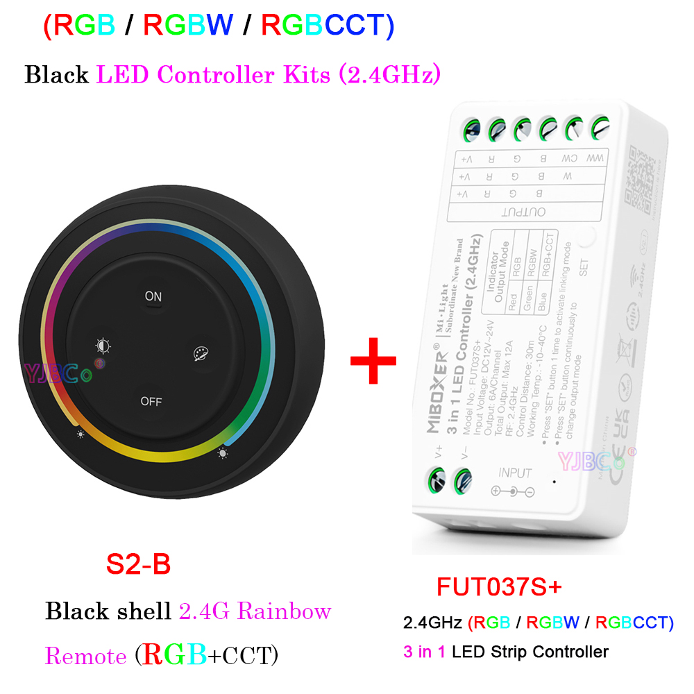 *Miboxer 2.4G Sonnenaufgang Fernbedienung Regenbogen Dimmer 2 oder 3 in 1 LED-Streifen-Glühbirnen-Regler: gold